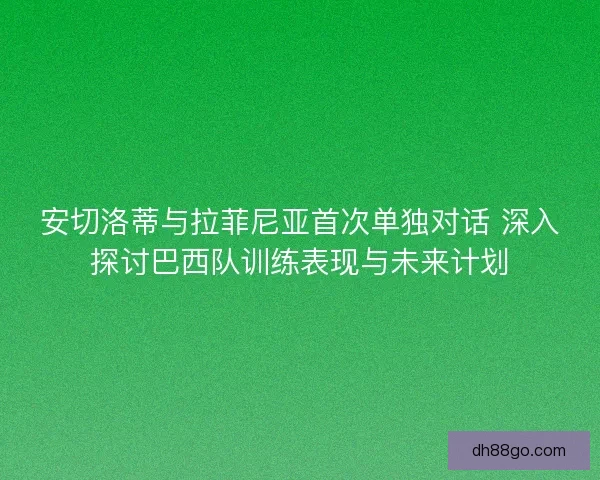 安切洛蒂与拉菲尼亚首次单独对话 深入探讨巴西队训练表现与未来计划